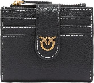Pinko Stijlvolle Kaarthouder Portemonnee - Dames - Portefeuilles - Zwart - ONE Size - Accessoires