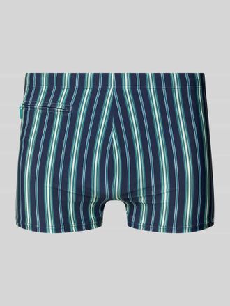 Schiesser Badehose mit Rei&szlig;verschlusstasche Modell Ocean Swim in Tuerkis, Gr&ouml;&szlig;e XXL