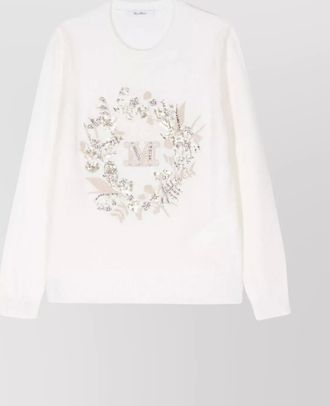 Max Mara bari knitwear with long sleeves and embellishments