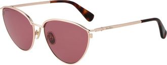 Max Mara Gold Metal Womens Sunglasses