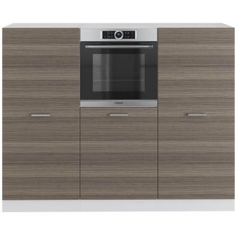 Vicco Bloque De Cocina R-line, Precioso Gris/blanco, 180 Cm Sin Encimera
