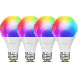 Nanoleaf Caveman Matter & Wi-Fi A19 Smart LED Light Bulb in Multicolor at Nordstrom