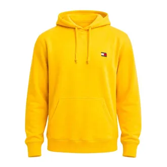 Tommy Jeans Hoodies & sweatvesten, Heren, Geel, XL, Katoen, Hoodie