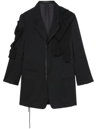 Yohji Yamamoto Blazer monopetto - Nero