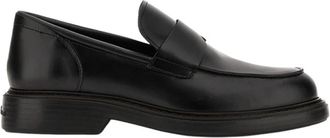 Hogan H704 Mocassino - Heren - Loafers - Zwart - 43 EU - Leer - Schoenen