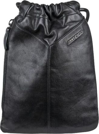 Jimmy Choo London Bucket Bag - Dames - Schoudertassen - Zwart - ONE Size - Leer - Tassen