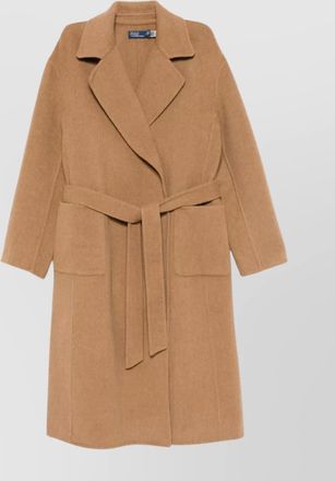 Ralph Lauren wool coat with belted waist and notched lapels
