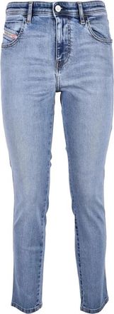 Diesel Rockstar Denim Blauwe Jeans - Dames - Slim Fit Jeans - Blauw - W28 - Denim - Jeans