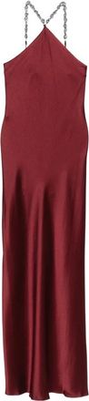 Staud Cadence Beaded-halterneck Maxi Dress