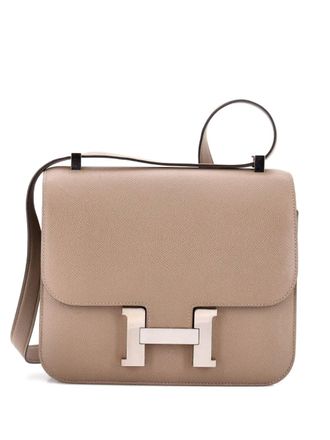 Herm&egrave;s Borsa a tracolla Constance Bag Epsom 24 - Grigio