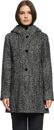 Gil Bret Wolljacke GIL BRET, Damen, Gr. 36, schwarz (schwarz, cream), Obermaterial: 52% Schurwolle, 17% Polyester, 16% Polyacryl, 15% Wolle, meliert, regular f