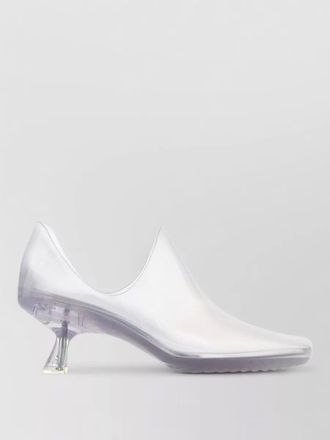 Loewe emily aqua pvc kitten heel pumps