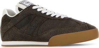 Chlo&eacute; Womens Kick Sneaker Brown Calf