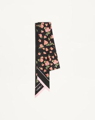 Valentino Garavani Ramage Fiorellini Silk Bandeau Scarf Wo