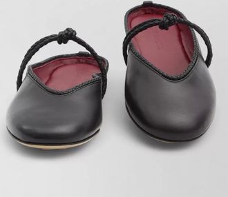 Bottega Veneta nappa leather open back ballet flats