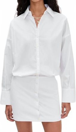 Staud Cynthia Dress In White