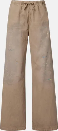 Acne Studios Cotton twill wide-leg pants