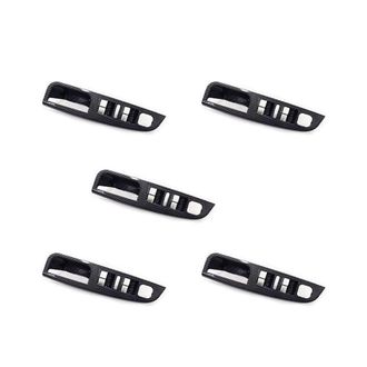 OEM 5x Cubiertas De Paneles De Control De Interruptores De Elevalunas Y Manijas Laterales De Fibra De Carbono Para Mk5 5 2005-2009