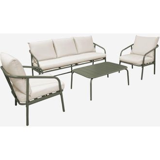 Sweeek Set da giardino in acciaio 5 posti