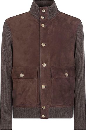 Brunello Cucinelli Leather Bomber Jacket
