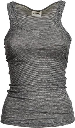 Isabel Marant Isabel Marant, Sleeveless Tops, female, Black, Size: XS Striped Tank Top