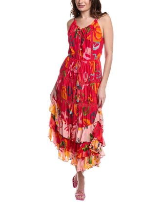 Farm Rio Farm Rio Lace-Trim Maxi Dress