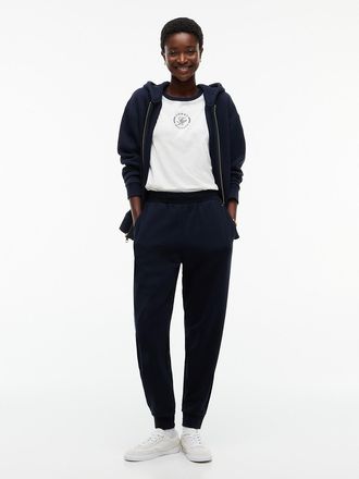Tommy Hilfiger Womens Relaxed Solid Jogger - Navy - XXL