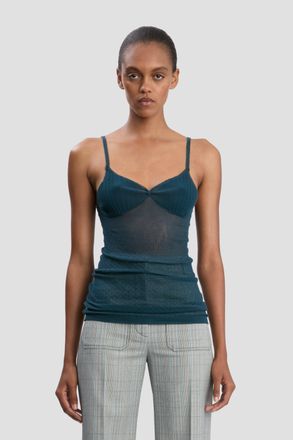Victoria Beckham Cami Top In Teal XS