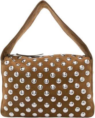 Khaite Tassen, Dames, Bruin, ONE Size, Leer, Elena Shoulder Bag