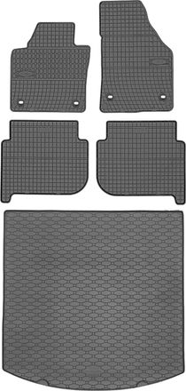 OEM Juego De Alfombrillas De Goma Para Coche Y Maletero Para Volkswagen Touran I Minivan (2003-2010)