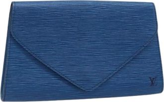 Louis Vuitton Pre-owned Clutches, female, Blue, Size: ONE SIZE Pre-owned Epi Leather Clutch