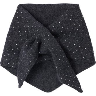 Sandro Wool and cashmere scarf in Charcoal Grey at Nordstrom