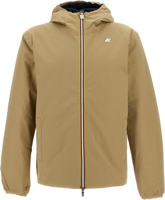 K-Way Beige / Blue Jack St Warm Reversible Technical Jacket
