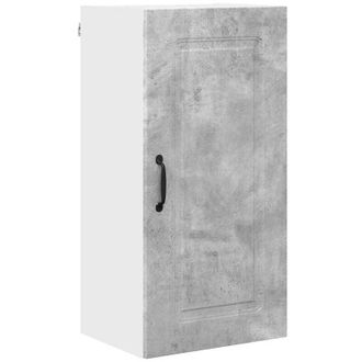vidaXL Kitchen Wall Cabinet with Shelf Concrete Grey 40 x 31 x 80 cm vidaXL