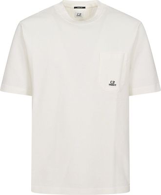 C.P. Company Short-Sleeve Crew Neck T-Shirt With Chest Pocket And Logo