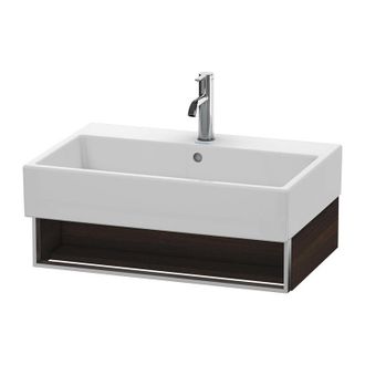 Duravit Mueble De Pared Duravit Vero Air 68,4 X 43,1 Cm, 1 Compartimento Abierto, Para Vero Air 235070, Color (frente/cuerpo): Nogal Cepillado Chapa De Madera