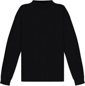 Jil Sander Wollen trui - Dames - Ronde hals truien - Zwart - S - Wol - Truien & Vesten