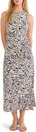 Nic+Zoe Contrast Swirl Sleeveless Midi Dress in Neutral Multi at Nordstrom, Size Xx-Large