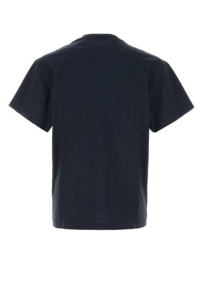 Jil Sander Mens Midnight Blue Cotton T-Shirt 402 Exterior Exterior: T-shirts And Polos