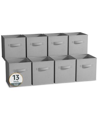Sorbus 13In 8 Pack Collapsible Fabric Storage Bins