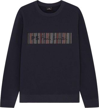 Paul Smith PS STRIPE DETAIL SWEATSHIRT Size: L, colour: NAVY