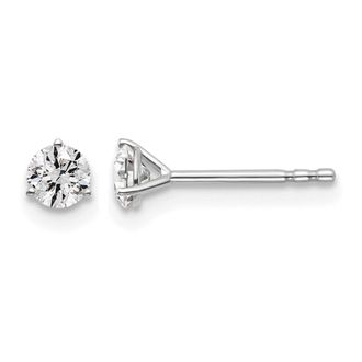 Diamond2Deal 14k Gold 3/8 ct Round Lab Grown Diamond Stud Earrings VS Clarity, D-E Color