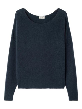 American Vintage Maglione Damsville con scollo a barca - Blu