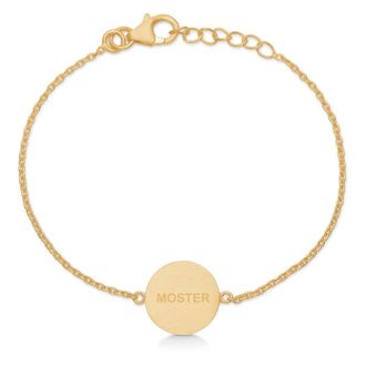 Frk. Lisberg Accessoires, Dames, Geel, ONE Size, Armband voor Tante met Amulet Hanger