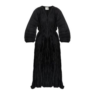 Forte_Forte Dames, Jurken, Zwart, Maat: L Poliester