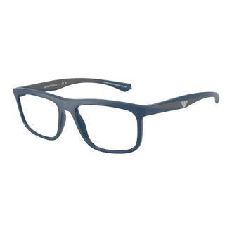 Emporio Armani Glasses, male, Blue, Size: 53 MM Stylish Eyeglasses Ea3246 in Blue