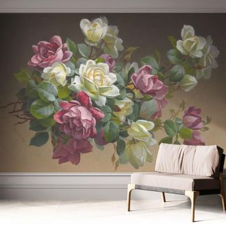 Tulup Fotomurale Adesivo Stickers - Per Camera Da Letto - Per Corridoio - Decorazione Casa Moderna Eleganza Floreale 312x219 Cm