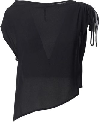 Manila Grace Blouses - Dames - Blouses - Zwart - L - Overhemden