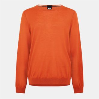 HUGO BOSS Heren Leno-P Trui (Donker Oranje)