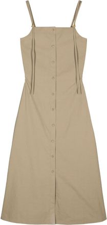 Áeron Dionne midi dress - women - Organic Cotton - 34 - Green